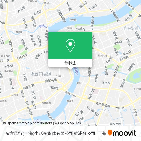 东方风行(上海)生活多媒体有限公司黄浦分公司地图