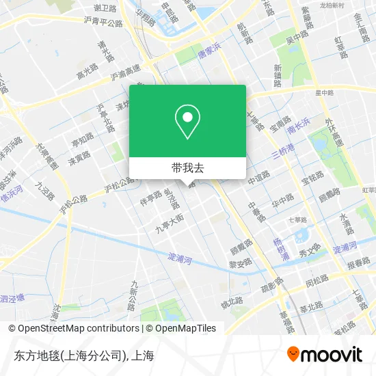 东方地毯(上海分公司)地图