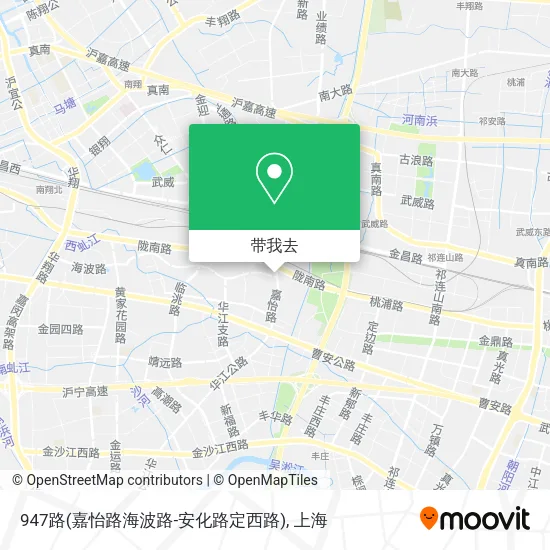 947路(嘉怡路海波路-安化路定西路)地图