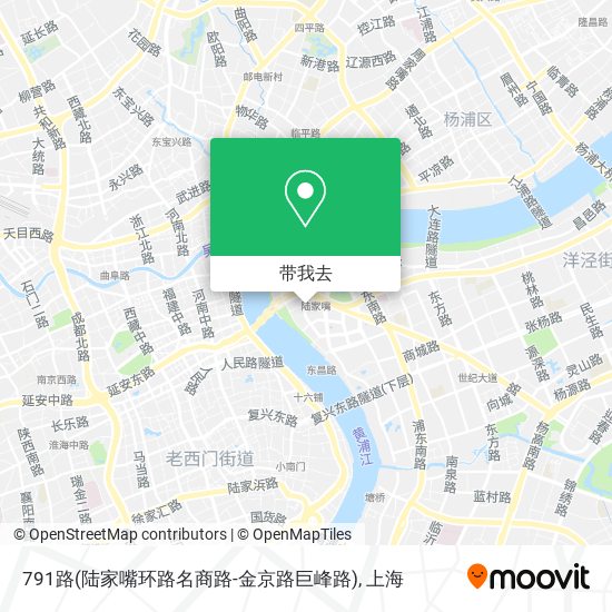 791路(陆家嘴环路名商路-金京路巨峰路)地图