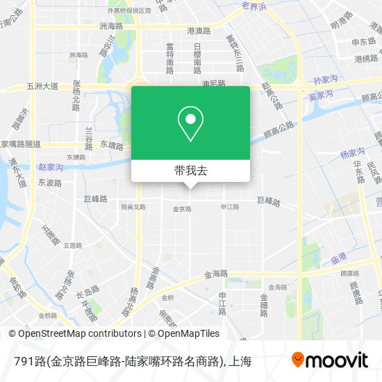 791路(金京路巨峰路-陆家嘴环路名商路)地图