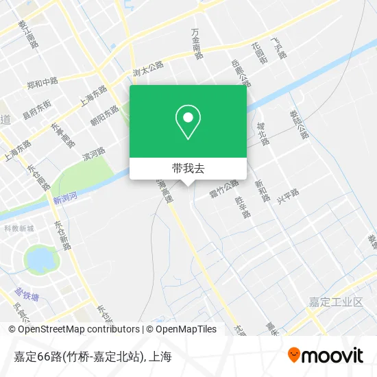 嘉定66路(竹桥-嘉定北站)地图