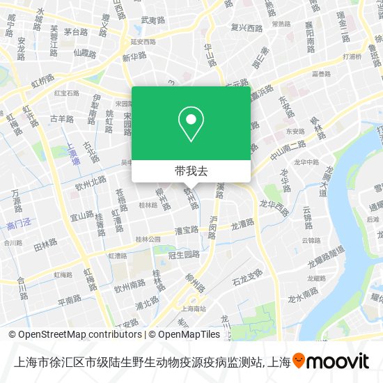 上海市徐汇区市级陆生野生动物疫源疫病监测站地图