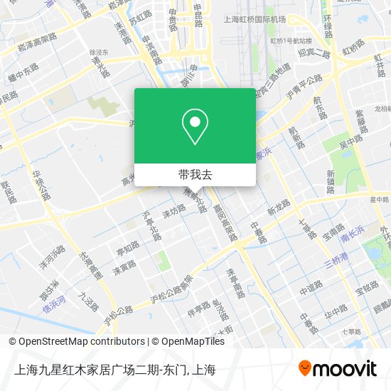 上海九星红木家居广场二期-东门地图