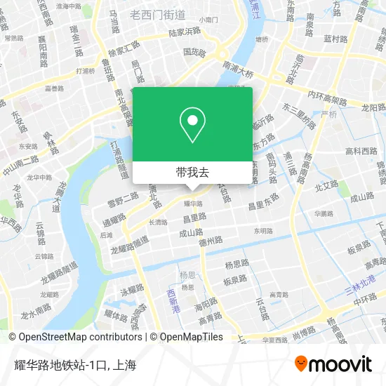 耀华路地铁站-1口地图