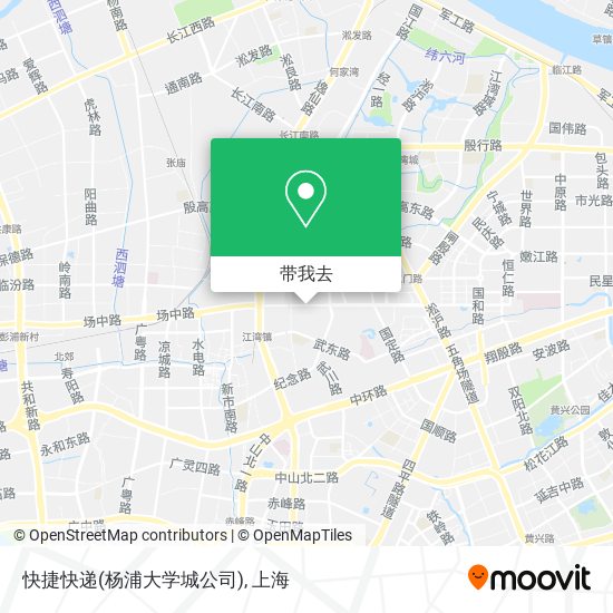 快捷快递(杨浦大学城公司)地图