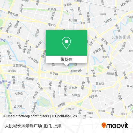 大悦城长风景畔广场-北门地图