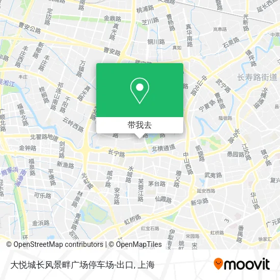大悦城长风景畔广场停车场-出口地图
