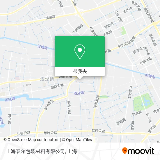上海泰尔包装材料有限公司地图