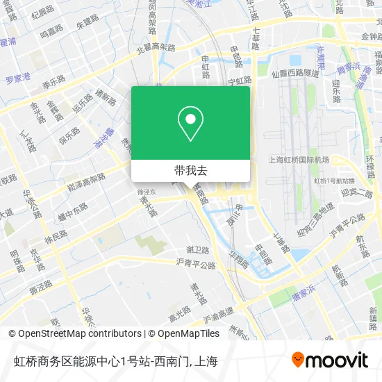 虹桥商务区能源中心1号站-西南门地图