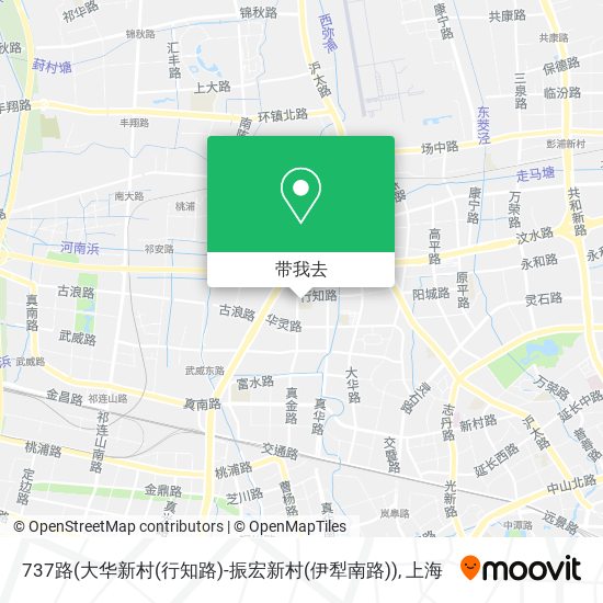 737路(大华新村(行知路)-振宏新村(伊犁南路))地图