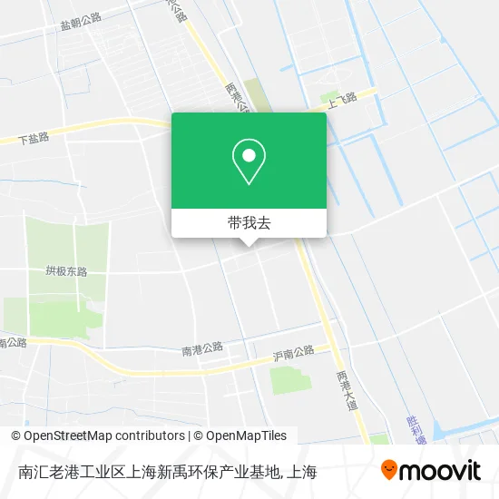 南汇老港工业区上海新禹环保产业基地地图