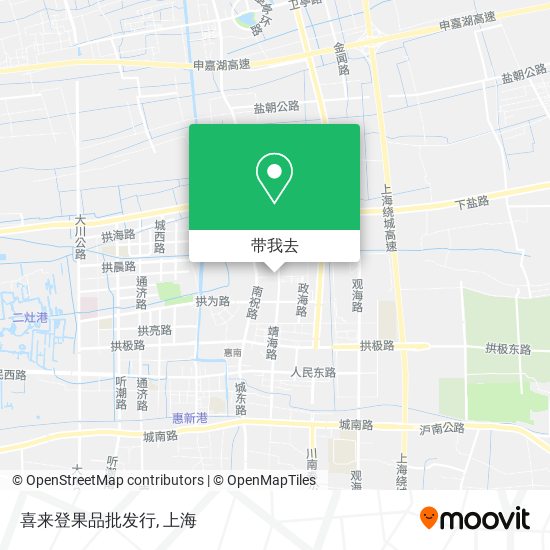 喜来登果品批发行地图