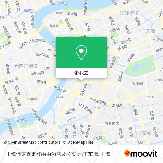 上海浦东喜来登由由酒店及公寓-地下车库地图