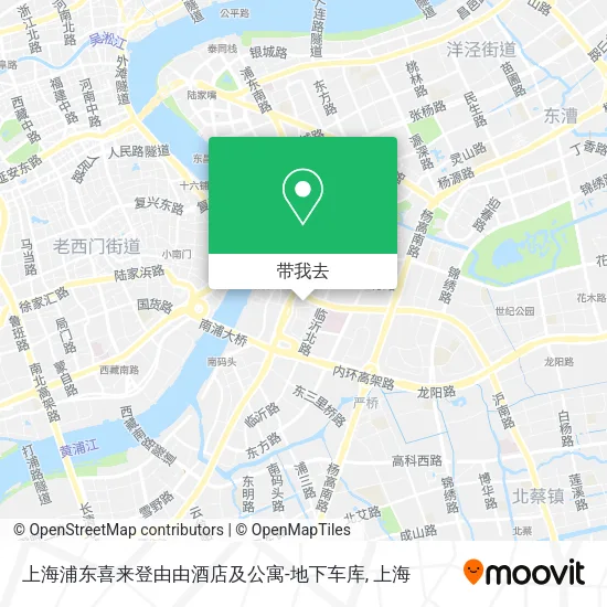 上海浦东喜来登由由酒店及公寓-地下车库地图