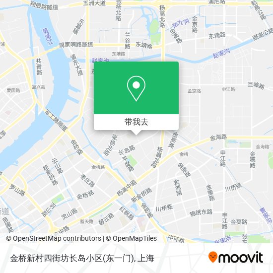 金桥新村四街坊长岛小区(东一门)地图