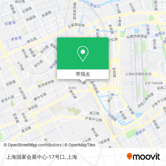 上海国家会展中心-17号口地图