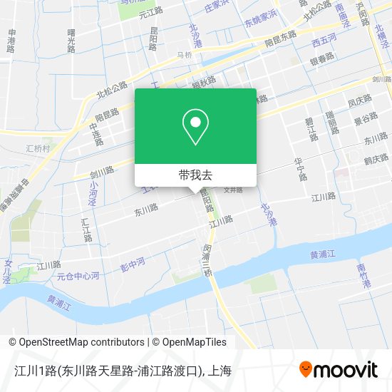 江川1路(东川路天星路-浦江路渡口)地图