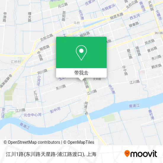 江川1路(东川路天星路-浦江路渡口)地图