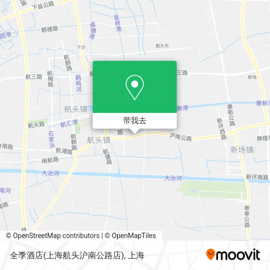 全季酒店(上海航头沪南公路店)地图