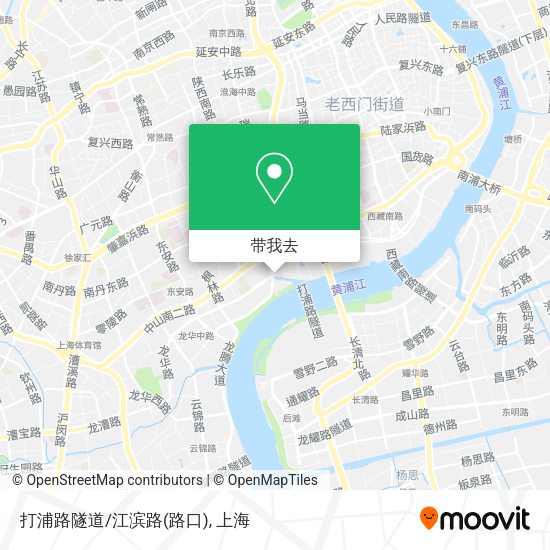 打浦路隧道/江滨路(路口)地图