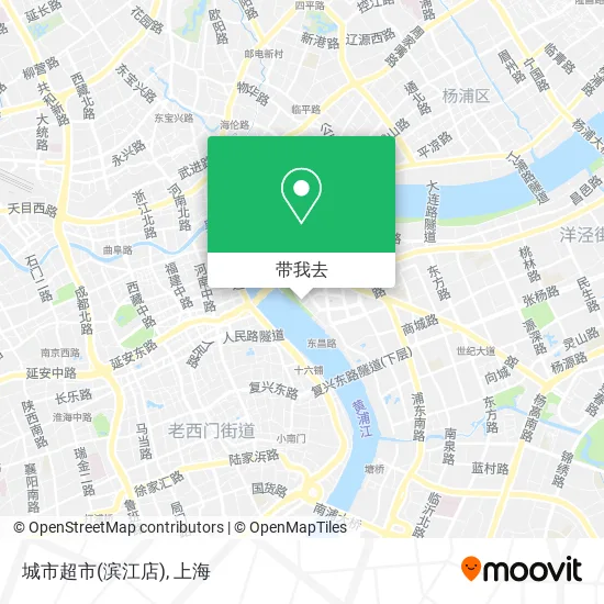 城市超市(滨江店)地图