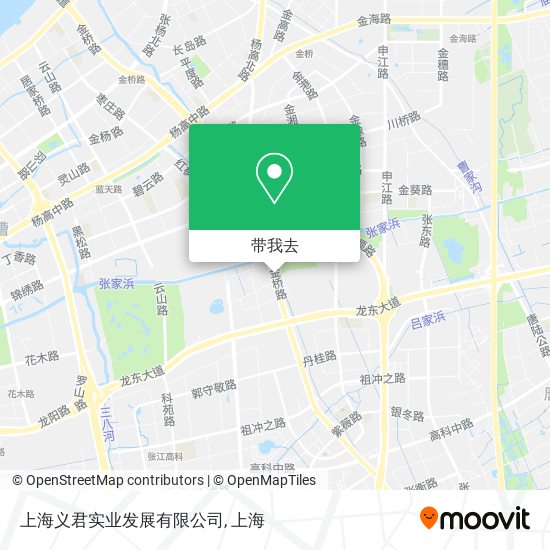 上海义君实业发展有限公司地图