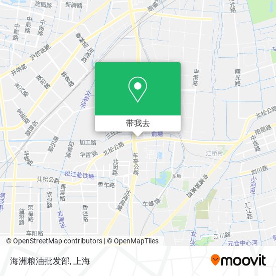 海洲粮油批发部地图