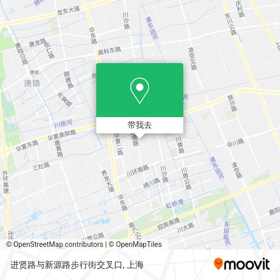 进贤路与新源路步行街交叉口地图