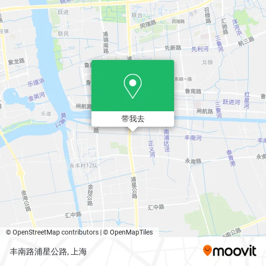 丰南路浦星公路地图