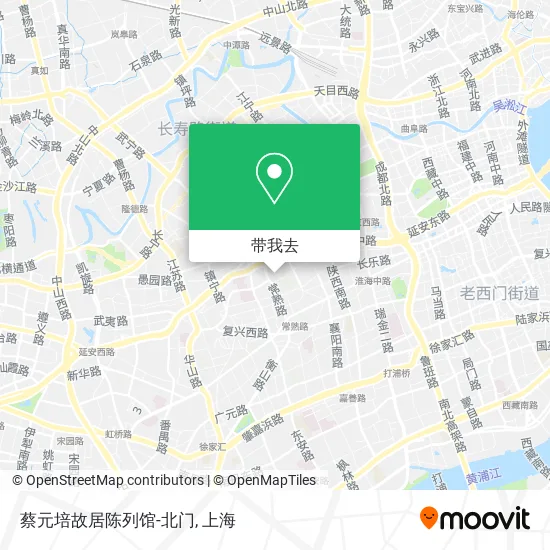 蔡元培故居陈列馆-北门地图