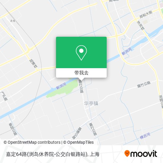 嘉定64路(浏岛休养院-公交白银路站)地图
