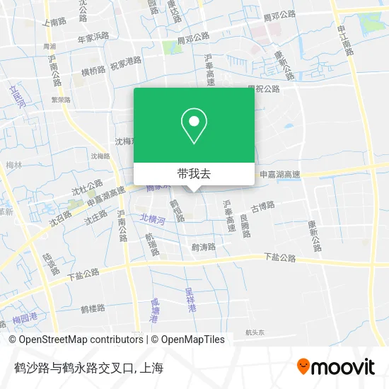 鹤沙路与鹤永路交叉口地图