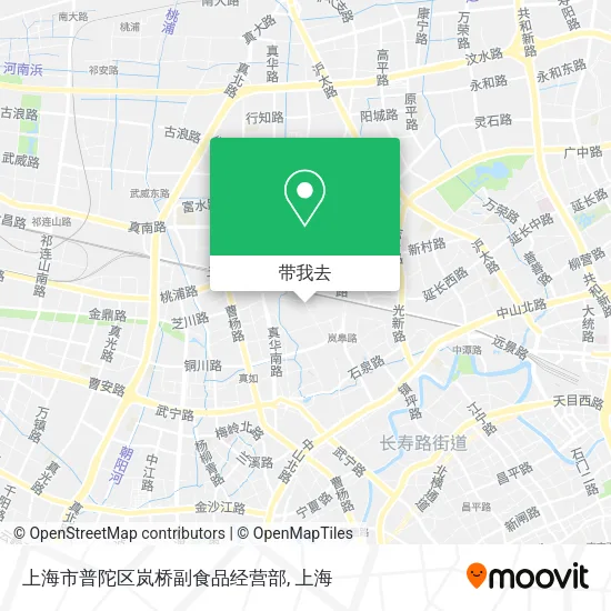 上海市普陀区岚桥副食品经营部地图