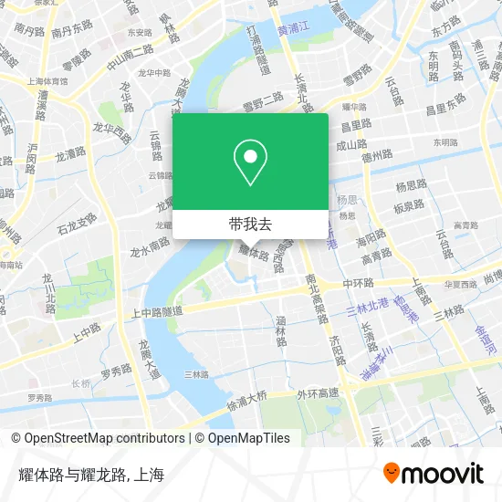 耀体路与耀龙路地图