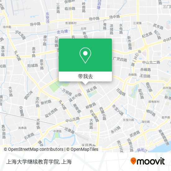 上海大学继续教育学院地图