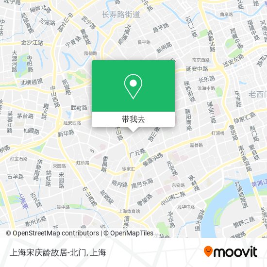 上海宋庆龄故居-北门地图