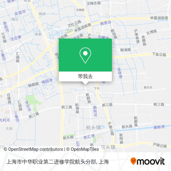 上海市中华职业第二进修学院航头分部地图