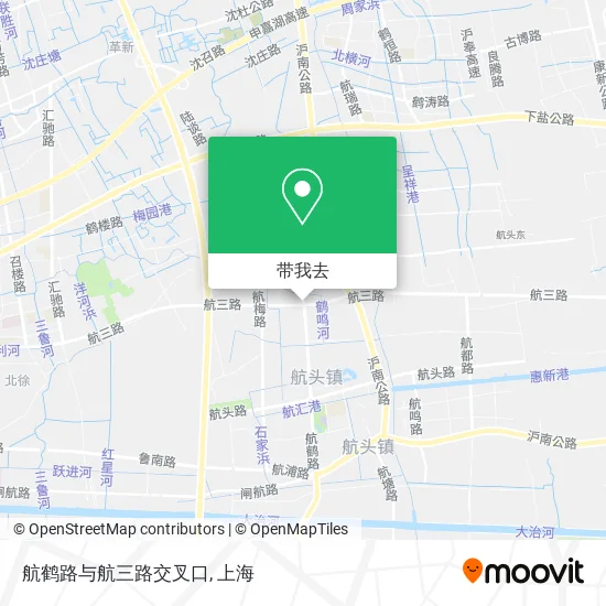 航鹤路与航三路交叉口地图