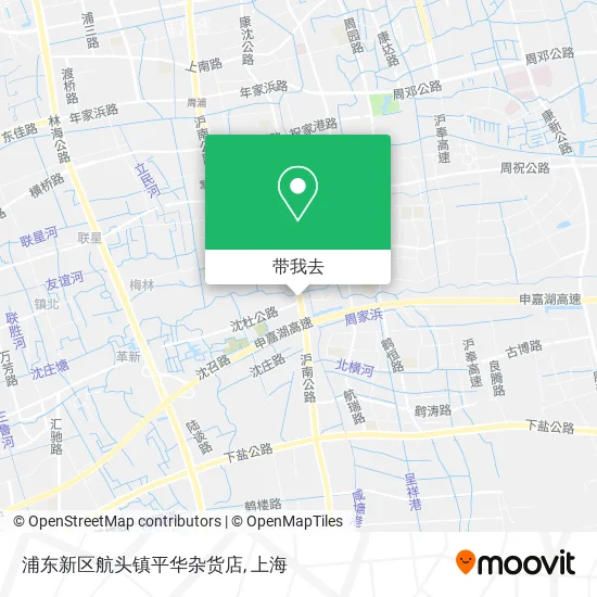 浦东新区航头镇平华杂货店地图