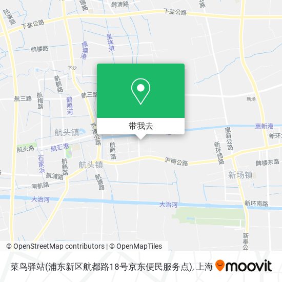 菜鸟驿站(浦东新区航都路18号京东便民服务点)地图