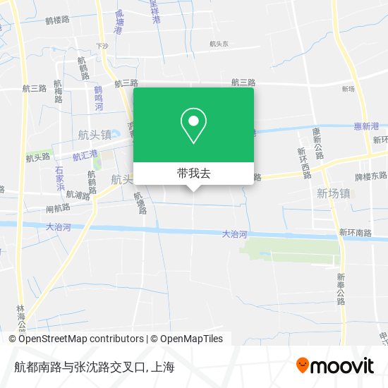 航都南路与张沈路交叉口地图