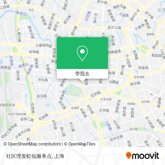 社区理发虹仙服务点地图