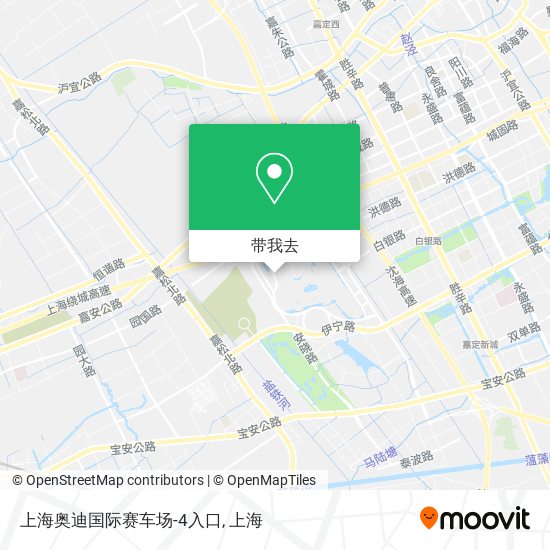 上海奥迪国际赛车场-4入口地图