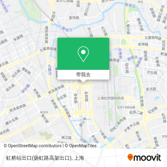 虹桥站出口(扬虹路高架出口)地图
