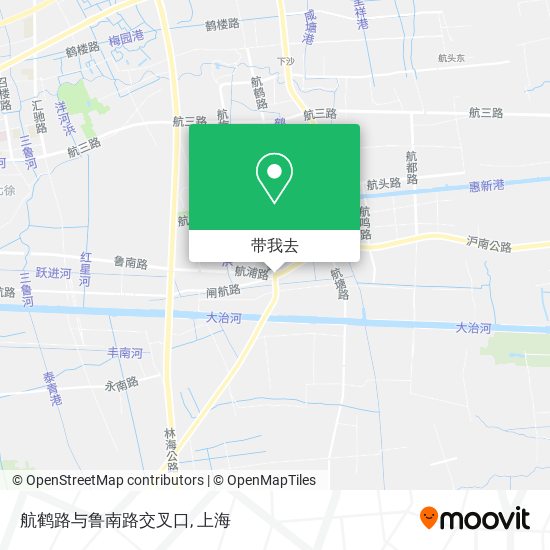 航鹤路与鲁南路交叉口地图