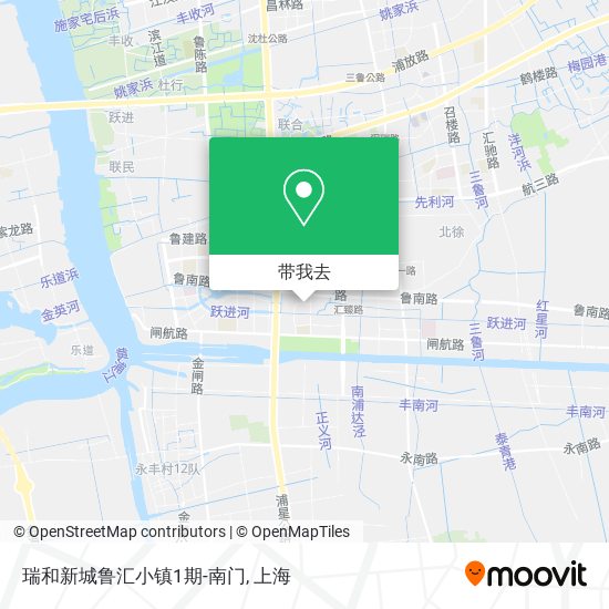 瑞和新城鲁汇小镇1期-南门地图