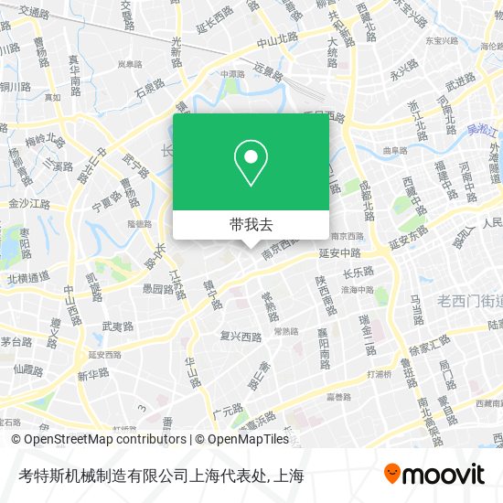 考特斯机械制造有限公司上海代表处地图