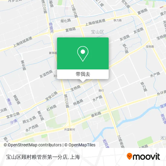 宝山区顾村粮管所第一分店地图