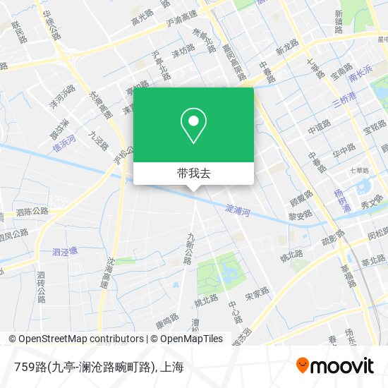 759路(九亭-澜沧路畹町路)地图